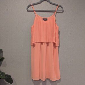 Mossimo * Women's Peach Pleated Dress * Size Medium